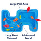 Simplay3 Big River And Roads Water Play Table, Outdoor Activity Table With Track Toys For Toddlers And Kids, 9 Accessories Inclu