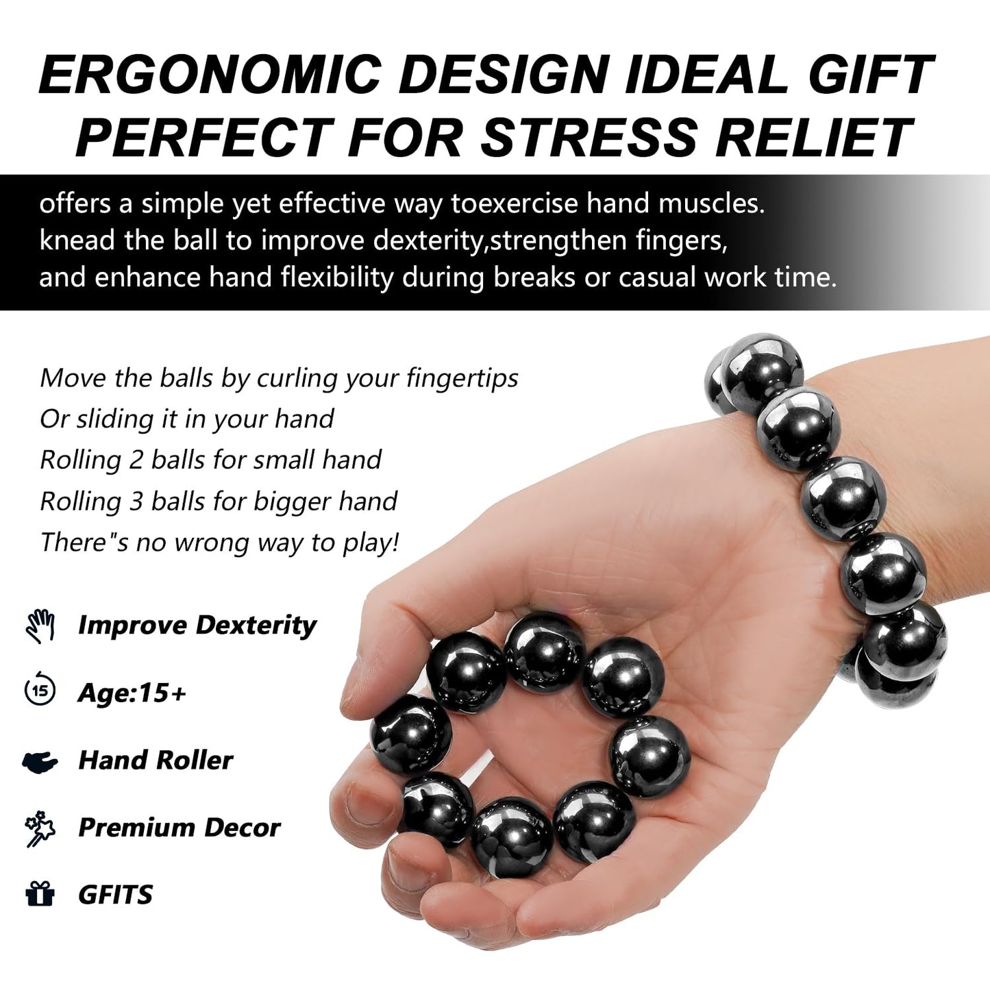 32 Pcs Magnetic Balls Fidget Toy mature-themed Fidget Toys  Science Kit for Anxiety Relief Office Desktop Decoration  Anti Anxiety  Executive Desk Toys  Building Crafts for Teens Party Favors Gift(Balck)