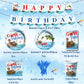 142 Pcs Gone Fishing Tableware,Fishing Birthday Party Decoration Little Fisherman Gone Fishing Themed Disposable Tablecloth,Plat
