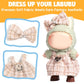 AICase for Labubu Clothes/for Labubu Outfits Clothes Set for 17cm Lububu Doll 2 Piece Set enhanced elegant Chic Dress Clothing for LA BUBU  Girls Stylish Adorable Dolls Clothes Accessories (No Doll)_01