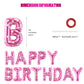 Canrevel Happy Birthday Banner 13Pcs 16 Inch Mylar Foil Letters Balloons Birthday Party Decorations For Kids And Adults - 3D Pin