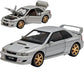 ERBADIHAGO Toy Cars Compatible for Subaru 1998 Impreza 22B Sti Version 1/32 Metal Model Car Pull Back Car Toys with Light and So