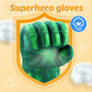 Xymtoy Superhero Gloves For Kids,Plush Breathable Superhero Fists For Kids Interactive Toys Unique Boy Girl Birthday Gift,Green