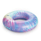 Funboy Giant Inflatable Tie Dye Tube Float, Donut Style Pool Float, Luxury Raft For Summer Pool Parties And Entertainment