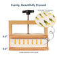 wisedry Flower Press Kit, 10 x 6 inch, 6 Layers, Wood, Yellow-Brown, Includes Gift Box & User Guide, Model NFPK-CP034