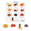 Funblast Fruits Learning Puzzle Board For Kids - Colorful Learning Educational Board For Kids, Educational Learning Acrylic Boar