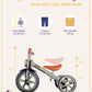 Kriddo Kids Tricycles Age 2 Years To 5 Years, 12 Inch Puncture Free Rubber Wheel W Front Light, Kids Trike For 2.5 To 5 Year Old