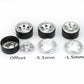 Hobbysoul 64Mm Mud Slingers 1.0 Tires & Heavy Adjustable Offset 1.0 Beadlock Wheels Rims, Negative Offsets 1.0 Wheels And Tires