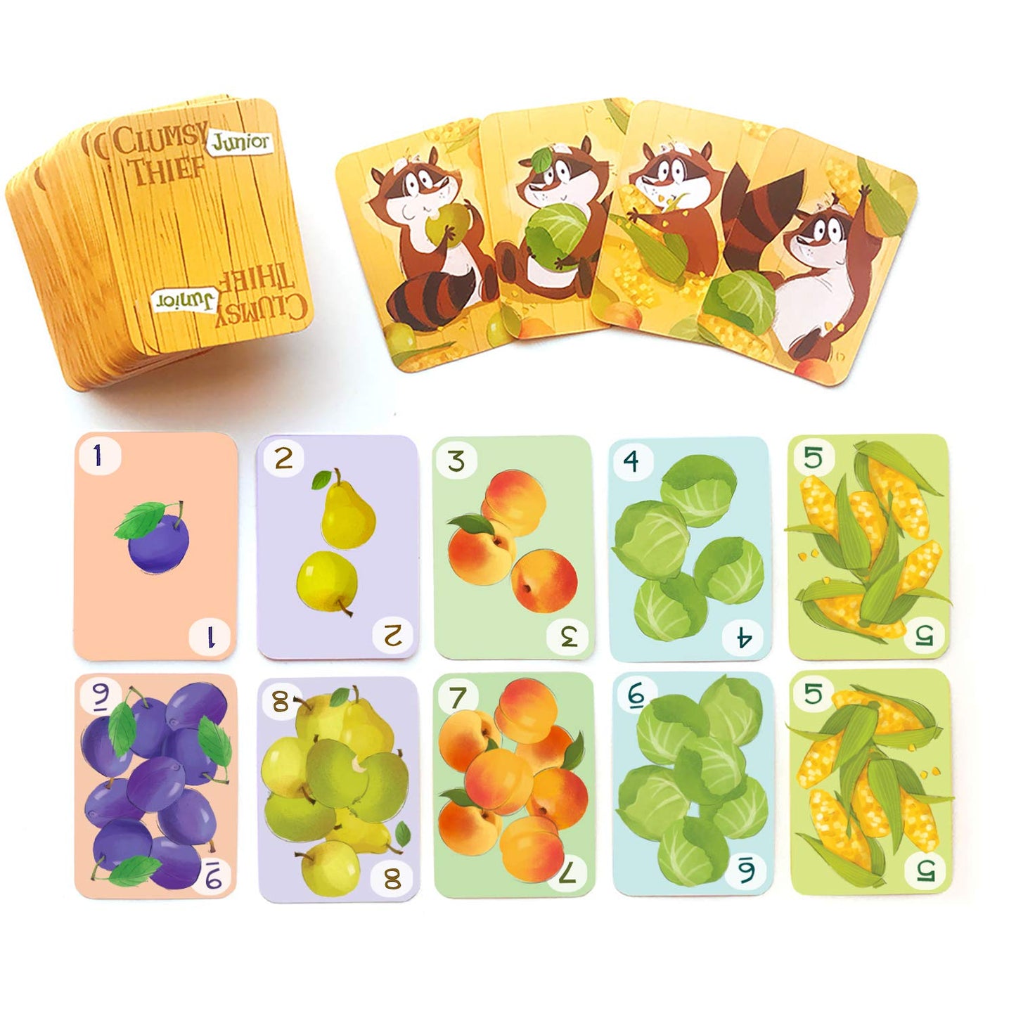 Melon Rind Clumsy Thief Junior Math Card Game, Adding To 10 Fun For Kids Ages 5-7+, Award-Winning Family Game For 2-4 Players, Educational To Develop Math Skills With Confidence