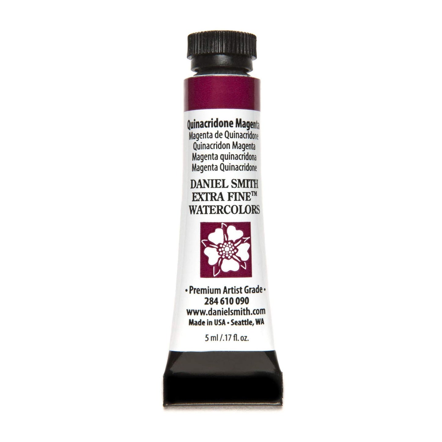 Daniel Smith Extra Fine Watercolor Paint, 5Ml Tube, Quinacridone Magenta, 284610090, 0.17 Fl Oz (Pack Of 1)