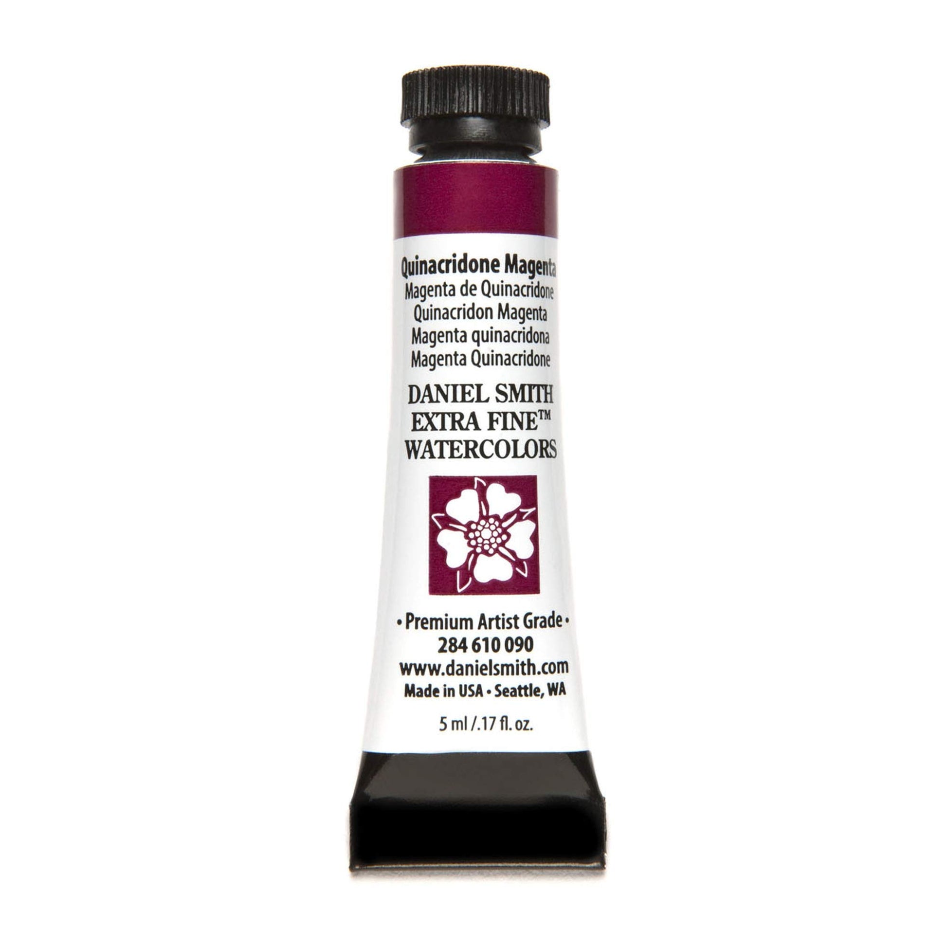 Daniel Smith Extra Fine Watercolor Paint, 5Ml Tube, Quinacridone Magenta, 284610090, 0.17 Fl Oz (Pack Of 1)