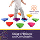 Special Supplies 10 Stepping Stones For Kids Indoor And Outdoor Balance Blocks Promote Coordination, Balance Strength Child Safe