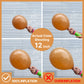 PartyWoo Brown Balloons Pack - 85 pcs Matte Rubber Balloons (5" to 18") for Garland & Arch Decor, Boho Style, Model: F10