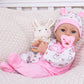 Aori Lifelike Reborn Baby Dolls Realistic Baby Girl Dolls 18 '' Newborn Baby Girl With Pink Doll Clothes For Girls 3+