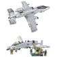 General Jim's A-10 Warthog Building Blocks Set, 931 Pieces, Large, Multi, Plastic, Cold War Attack Aircraft Model with Cockpit & Landing Gear