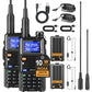 Jucjet 5Rh Ham Long Range Radio 10W Radio (Upgraded Of Uv-5R), 999Ch One Key Frequency Match, 2500Mah Battery Rechargeable Walki
