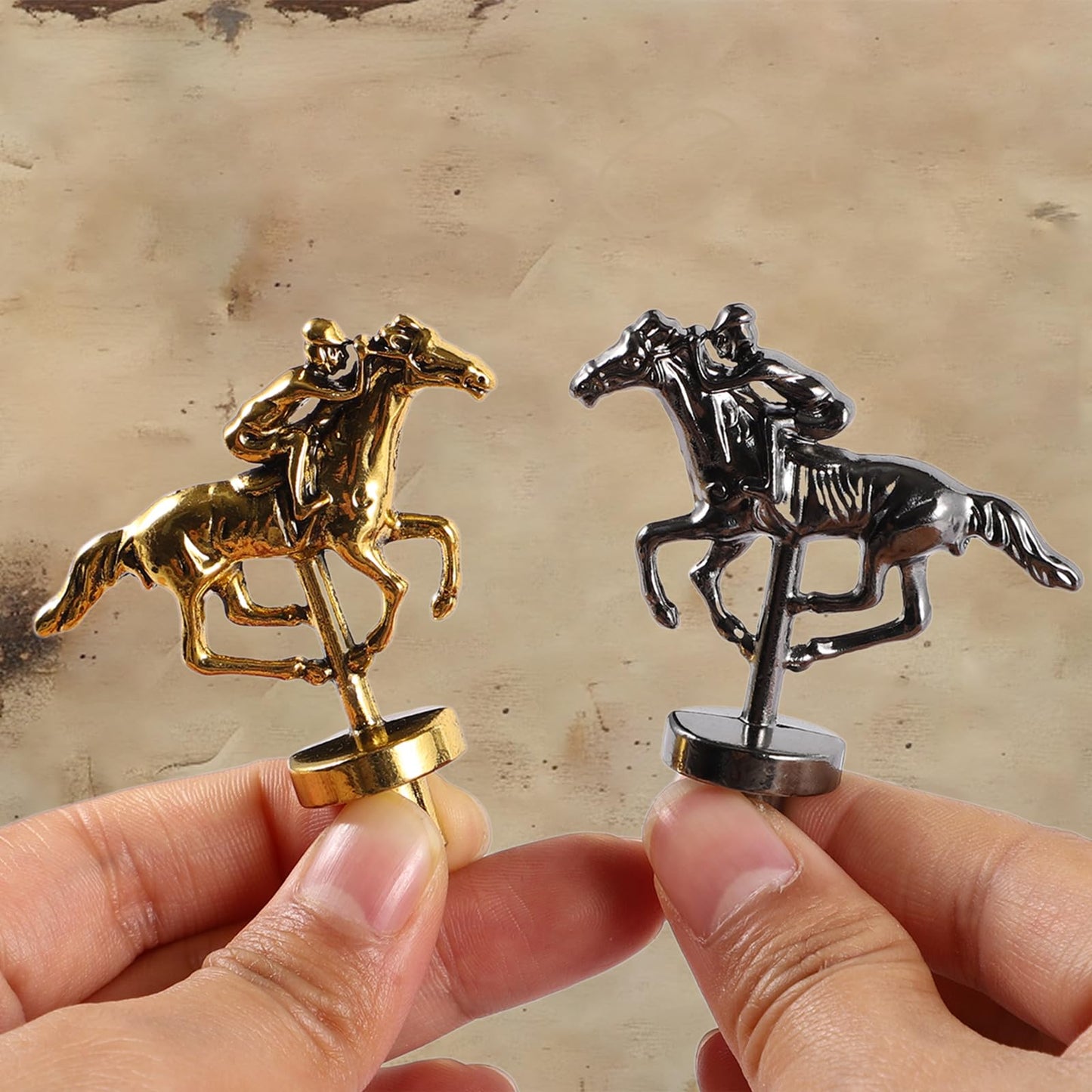 Horow Large Original Horse Racing Board Game Thicken Wood Horse Race Card And Dice Board Game Luxury Edition Set With 11 Metal H