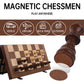 enhanced Wooden Chess Set with Protective Carry Bag - 15 Folding Chess Board & Chess Pieces - Classic Strategy Game for mature-themeds & Kids for Chess Lovers  Beginners