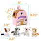 Etna Meowing Cat Condo Toy Playset With Sounds, 5 Piece Small Stuffed Cats And Kittens