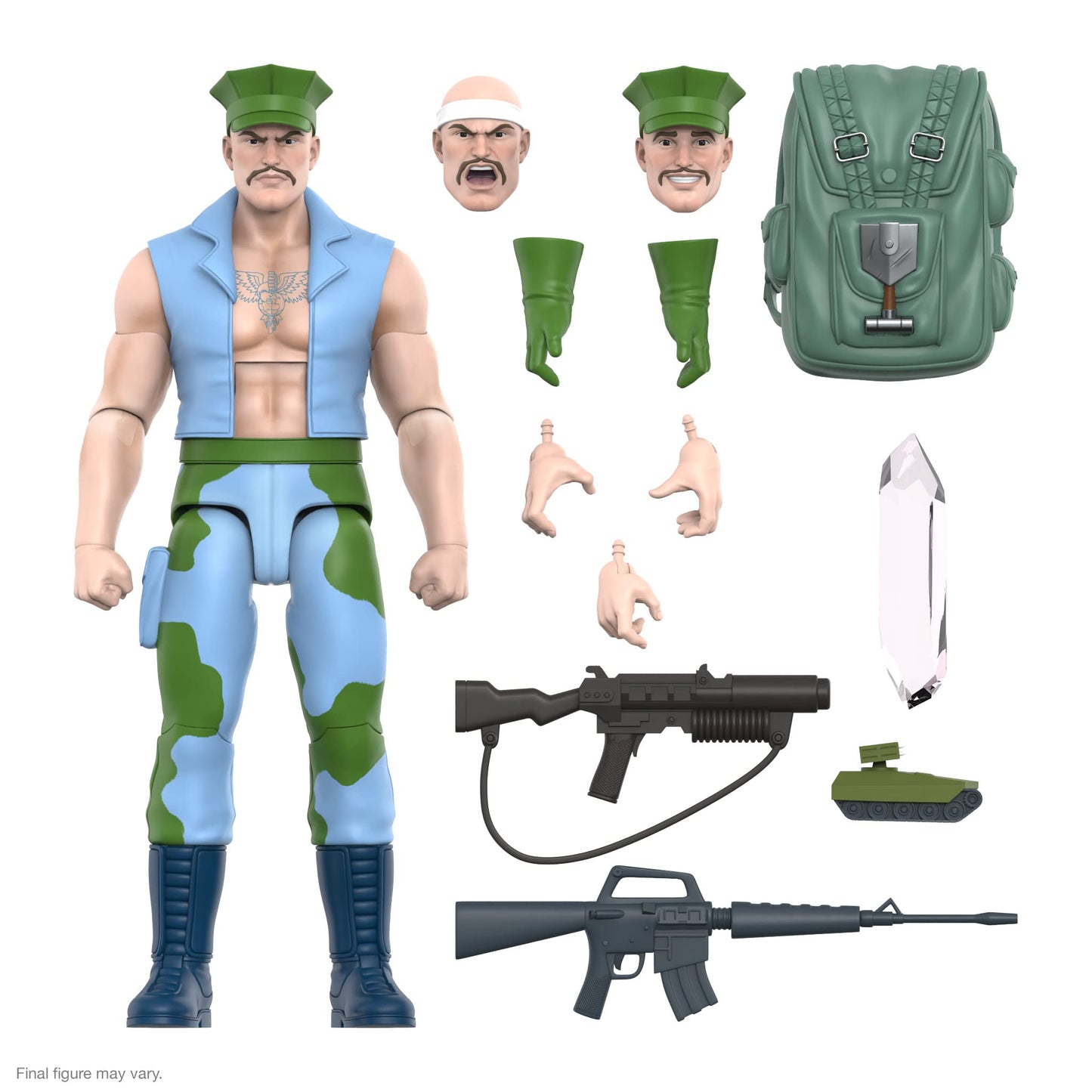 Super7 ULTIMATES! G.I. Joe Gung-Ho - 7 G.I. Joe Action Figure with Accessories Classic Cartoon Collectibles and Retro Toys