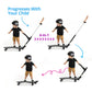 Ookkie Kids Skateboard - Pink Plastic Learner Board for Young Riders