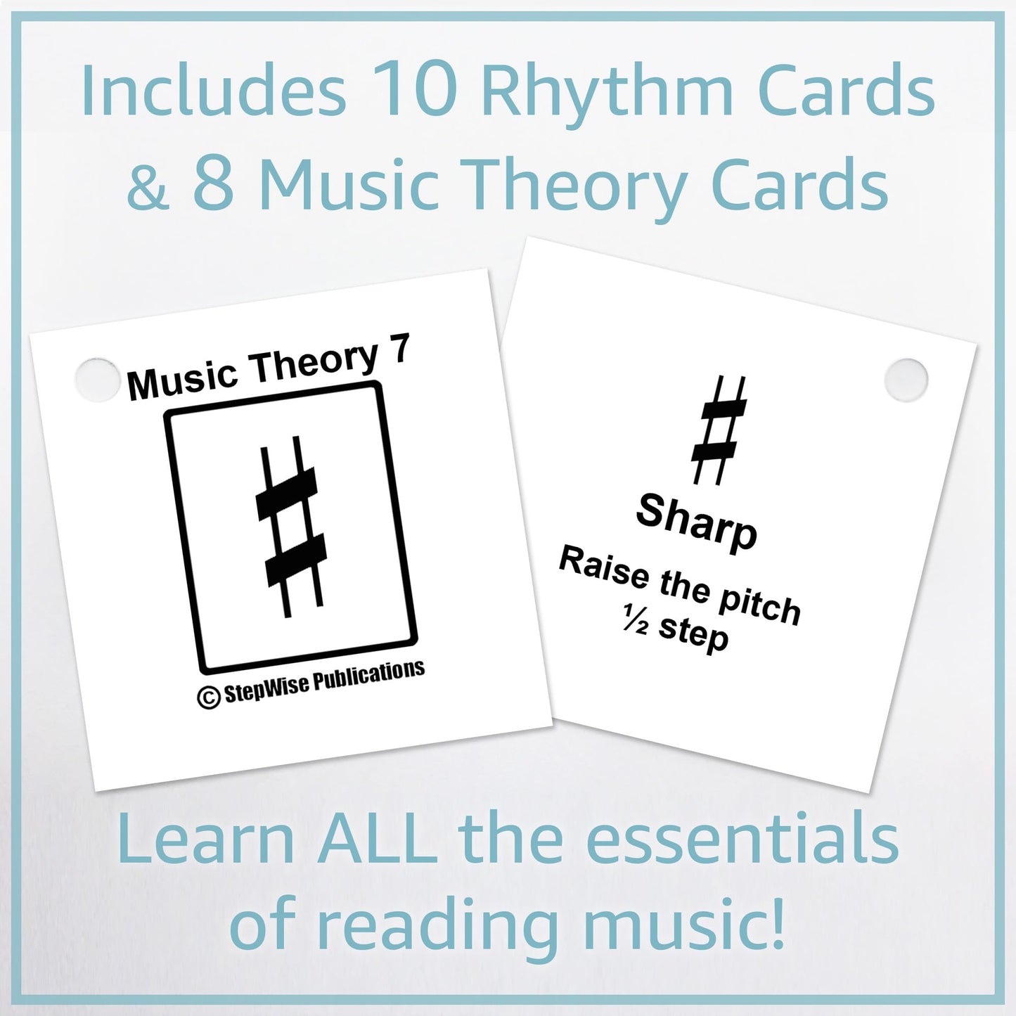 Music Flash Cards: Notes, Fingerings, & Music Theory (Piano)