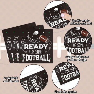 98 Pieces Football Birthday Party Supplies For 24 Guests Football Party Tableware Sets Touchdown Football Game Day Birthday Party Tablecloths For Party Decorations Table Cover Dinnerware Party Favors