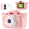 Kids Camera, 2 Lens Selfie Camera For Kids, Hd Video Kids Digital Camera For Girls, 3 4 5 6 7 8 9 Year Old Girl Christmas Birthd