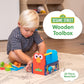 KIDS PREFERRED Sesame Street Wood Toolbox with Building Toys for Toddlers