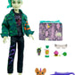Monster High Deuce Gorgon Doll with Denim Snake Jacket & Accessories, Pet Mouse Perseus, 11.81 Tall, Multicolor