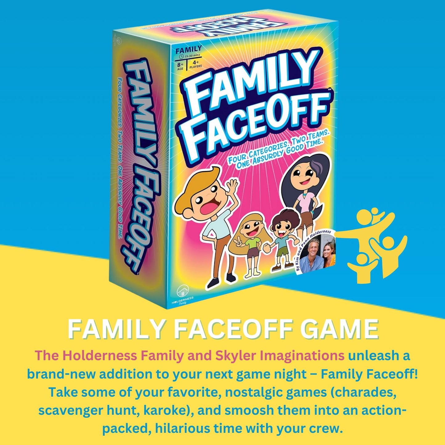 Skyler Imagination Family Faceoff Game - Fun Active Game for Rainy Days - Multicolor - Model SKYI_HFF