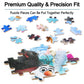 LELEMON Snowmen 100 Piece Puzzles for Kids Ages 4-8, Educational Jigsaw Puzzles in Metal Box, Fun Puzzle Games for Girls and Boys