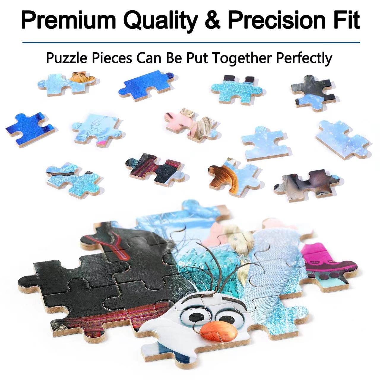 LELEMON Snowmen 100 Piece Puzzles for Kids Ages 4-8, Educational Jigsaw Puzzles in Metal Box, Fun Puzzle Games for Girls and Boys