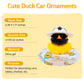 Wonuu Car Duck Rubber Duck Car Ornaments Duck Car Dashboard Decorations With Cute Headband Swim Ring Necklace Sunglasses, A-Soccer Hat