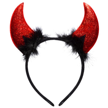 Spooktacular Creations Halloween Devil Horns Headband Red Demon Headwear  Costume Accessories for Kids Girls Women Halloween Party Favors  Cosplay Costume