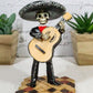 Ebros Traditional Charro Outfit Black Mariachi Band Musical Instrument Player Skeleton Figurine Day Of The Dead Folk Musician Dias De Los Muertos Collectible (Bassist Bass Player)