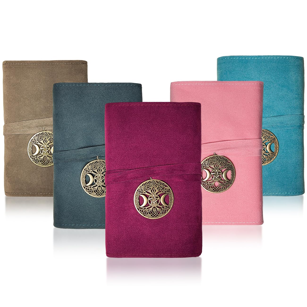 Knana 5Pcs Tarot Card Holder - Velvet Tarot Card Storage Bag, Tarot Bags And Pouches, Tarot Accessories - Moon