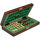 Wegiel Handmade European Travel Magnetic Chess Set - Wooden 10.4 Inch Board With Carved Wood Pieces
