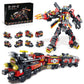 Abbabby Transforming Train Building Block Toys For Boys Girls Aged 6-12.Steam Train Or 8 Locomotive Models Or Train Warrior Robo