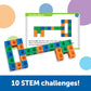 Learning Resources Stem Explorers Mathlink Builders - 100 Pieces, Ages 5+, Kindergarten Stem Activities, Math Activity Set And G