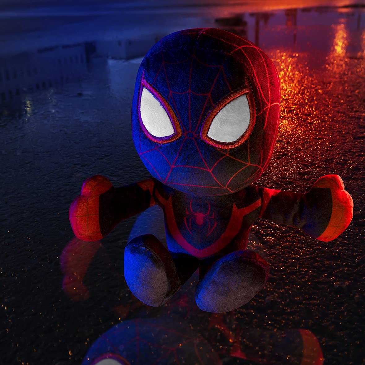Bleacher Creatures Marvel Miles Morales Ultimate Spider-Man 8' Kuricha Sitting Plush - Soft Chibi Inspired Toy