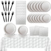 24 Guests Golf Party Supplies Plates Napkins Tablecloths Golf Birthday Decorations Sports Theme Disposable Tableware Set Party D