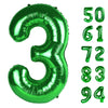 Green 3 Balloon, Number Balloons 40 Inch, 3Rd Birthday Decorations For Kids Girls Boys, Men Women Green Party Supplies For Party