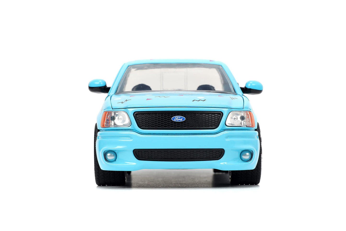 Jada Toys I Love The 90S 1:24 1999 Ford F150 Svt Lightning Die-Cast Car, Toys For Kids And Adults, Sky Blue (26136)