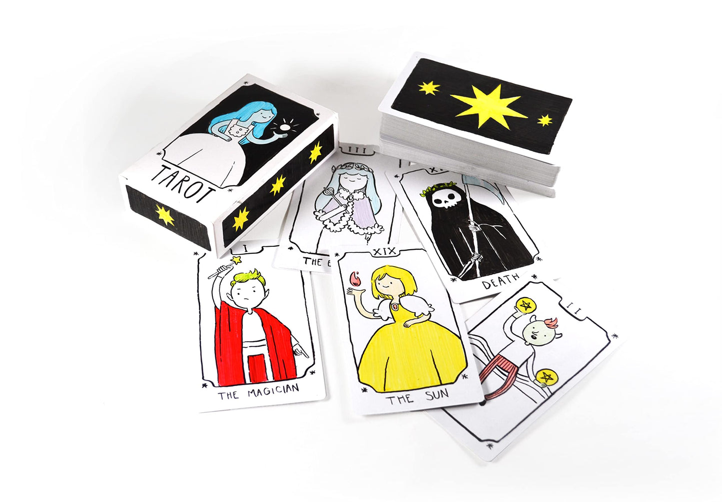 Apostrophe Games Tarot Size Blank Playing Cards (Matte Finish) 4.72 x 2.76, 80 Blank Cards and Blank Box, Flash Cards, Board Gam