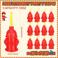 Panitay 24 Pcs 10oz Straw Fire Hydrant Cups with Lids Plastic Firefighter Patrol Party Favors Reusable Red Fire Truck Cup Decora