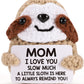 Mbl Funny Birthday Gifts For Mom - Mom I Love You Sloth Much, Handmade Crochet Cute Small Duck Unique Presents For Mama Bonus St