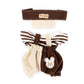 Abincee 17cm Doll Clothes Compatible with Labubu enhanced Doll Outfit Set Fashion Designed Dresses (Brown)