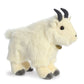 Aurora® Realistic Miyoni® Mountain Goat Stuffed Animal - Lifelike Detail - Cherished Companionship - White 10 Inches