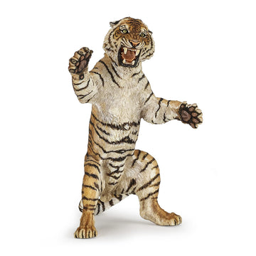 Papo - Standing Tiger Figurine - 3 Years Old - Wildlife Collection - Hand Painted - Educational Feline Toy - 12,00 Cm Educational Feline Toy - Gift Idea For Children - Tiger Model - Big Cat Toy